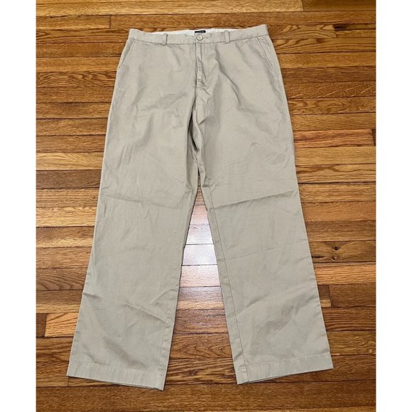 J. Crew The Barrow Khaki Pants 36x32 Mens Straight Leg Cotton Beige Chino Pant - Picture 1 of 4